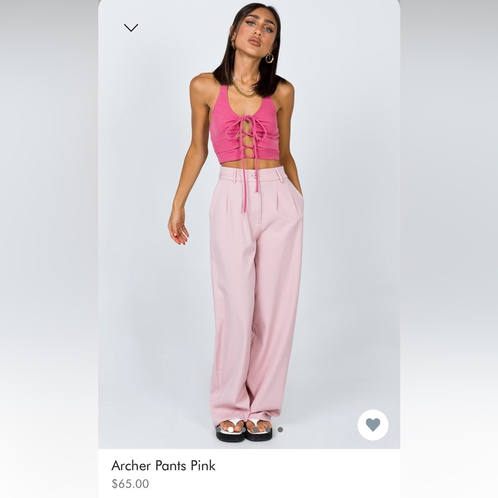 Princess Polly Archer Pants Pink